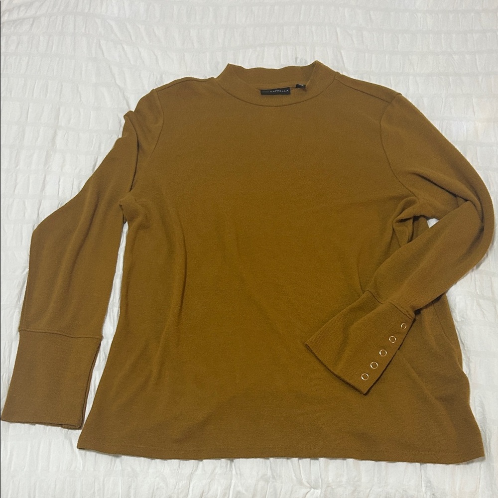 Rafaella Golden Knit Top